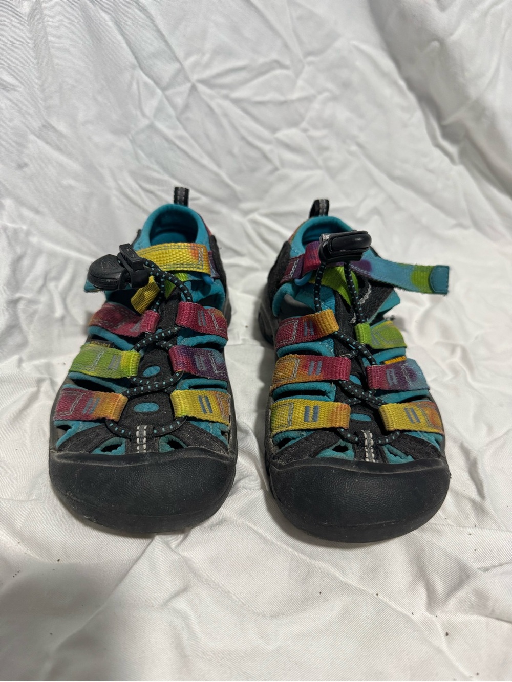 KEEN Toddler Washable Outdoor Sandals - Size 10 Toddler, Rainbow color
